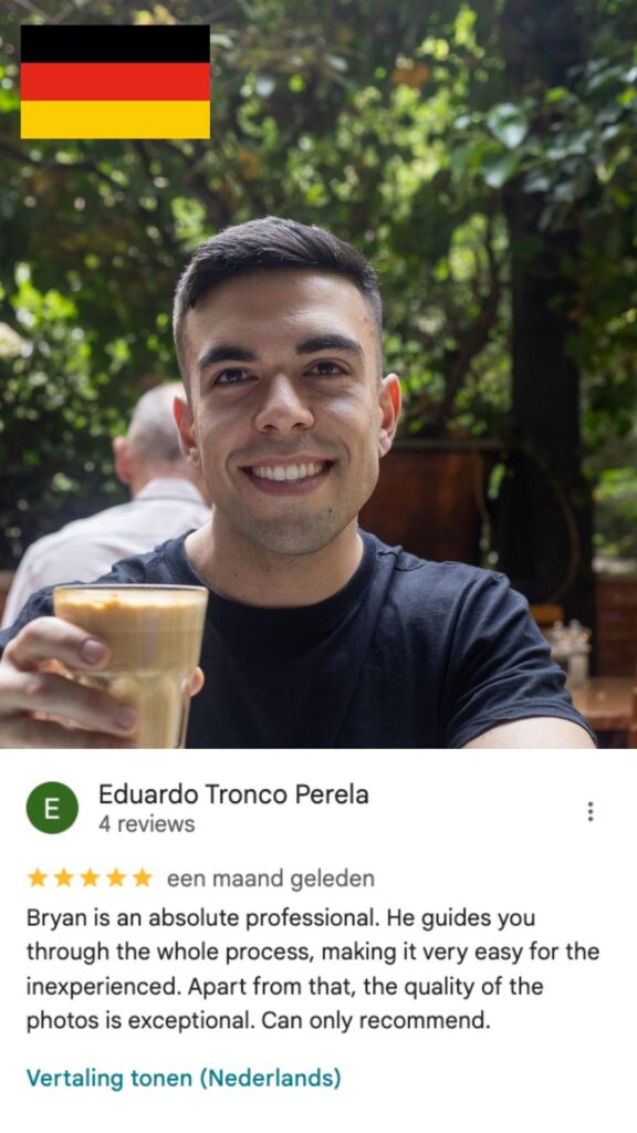 Review from a dating photography client - Eduardo